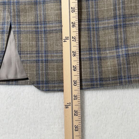 TailoRed Loro Piana Blazer Mens Sz 44R Plaid 2 Button Silk Wool Linen Blend - Picture 15 of 16